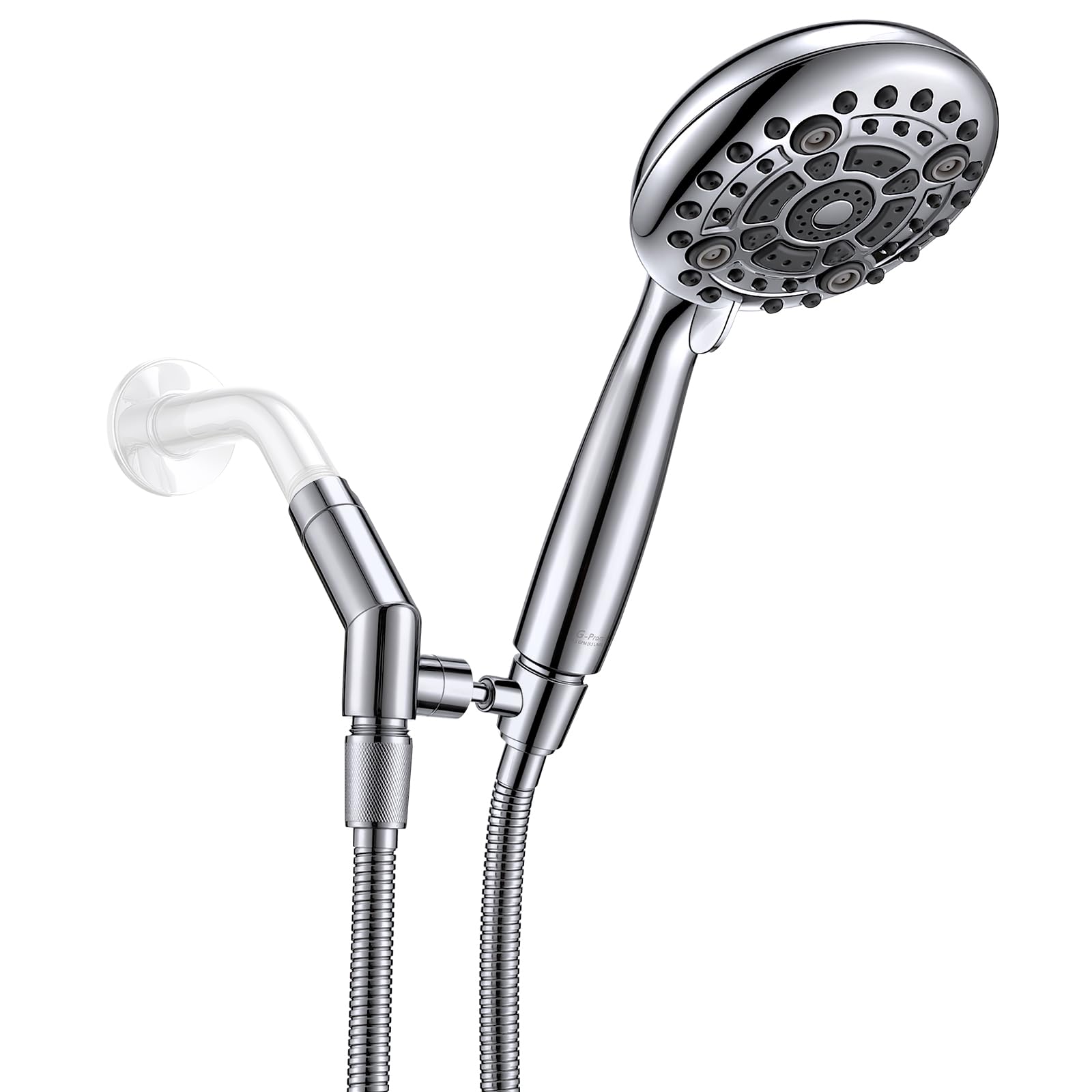 Pomme de douche haute pression 12,4 cm résout le manque de pression d'eau