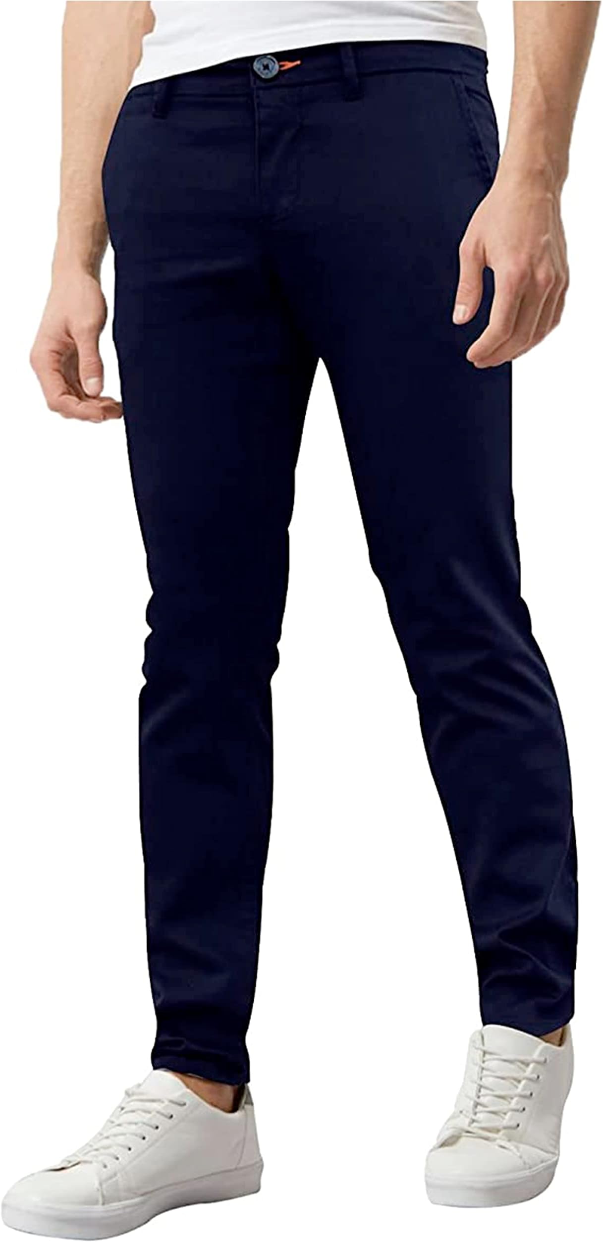 westAceMens Skinny Stretch Chino Trousers Super Skinny Spandex Jeans Casual Pants