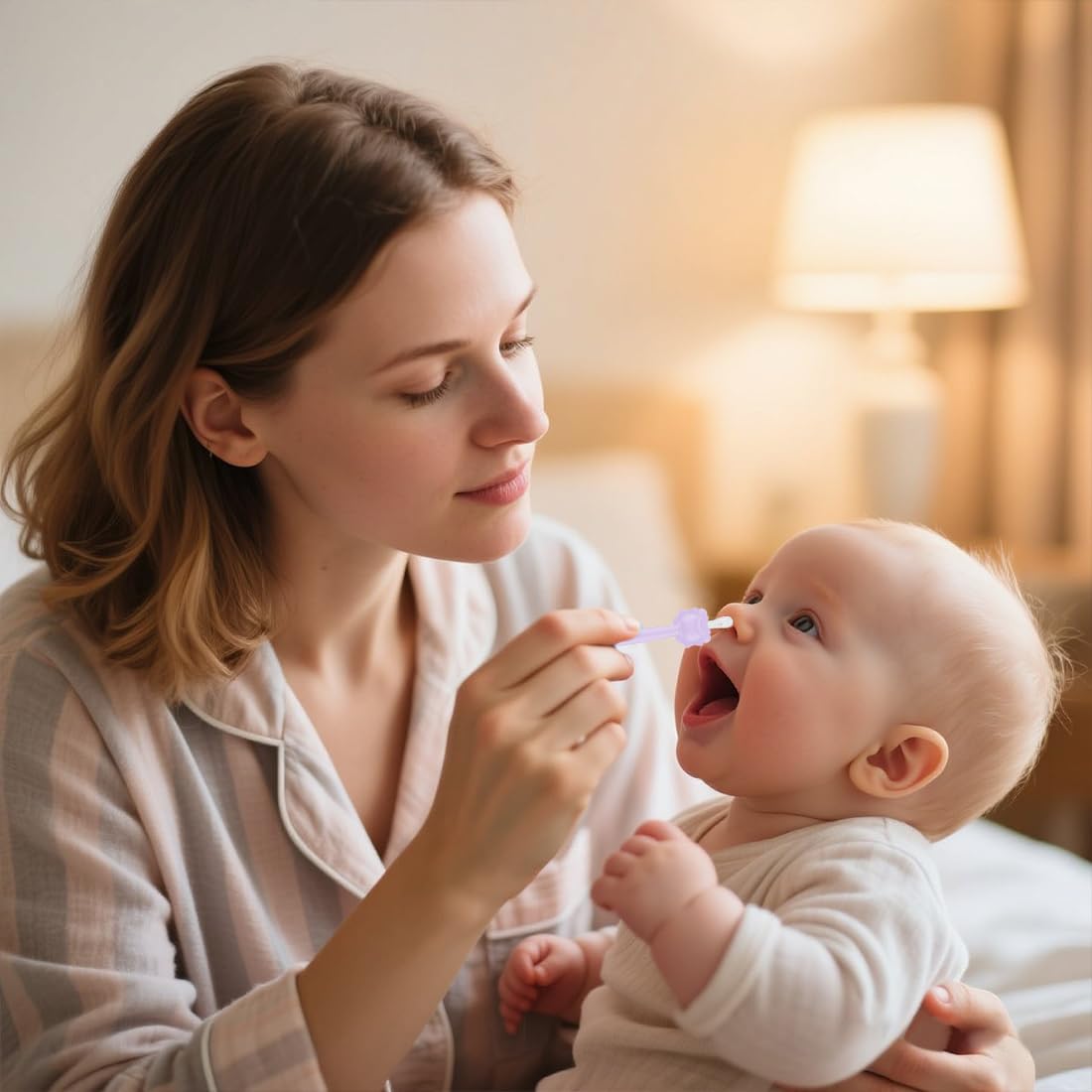 Baby Nose Ear Cleaner, 2 pezzi Nasenreiniger Baby, Pulizia orecchie, Igienico, Adatto per Casa e Viaggi, Uso Sicuro per la Cura del Neonato, del Neonato per Bambini Prodotti, rosa/viola