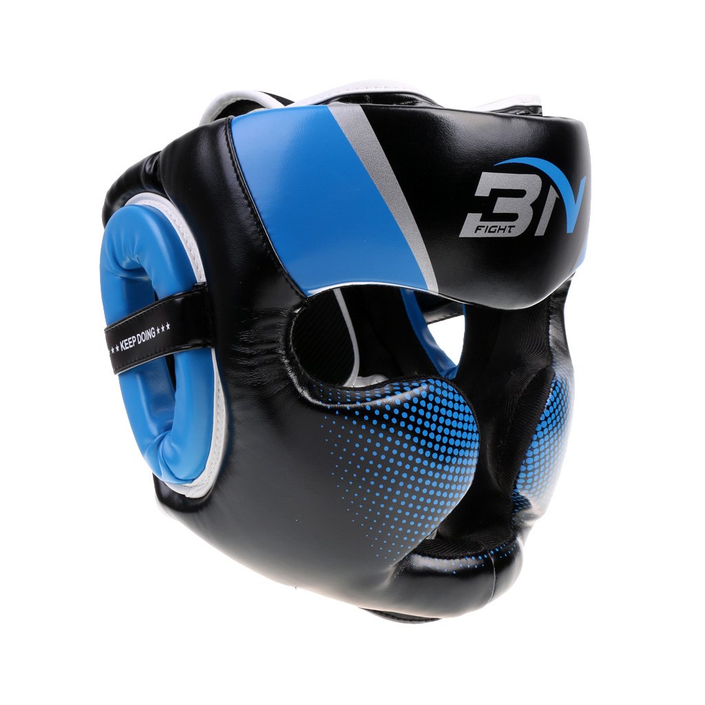 Casco Allenamento Mma Pelle Pu Staccabile Super Durevole | 3 strati schiuma, cinghie regolabili, protezione testa, resistente