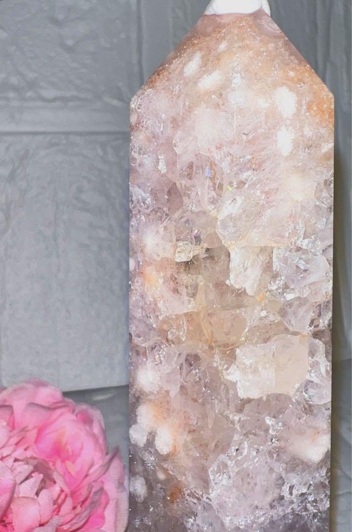 ⑭ピンクアメジスト♥️タワー♥️桜瑪瑙♥️花瑪瑙♥️チェリーブロッサム♥️フラワーアゲート fit=scale-down,w=1200