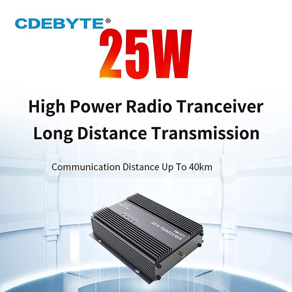 433Mhz 470Mhz Lora Transceptor de Datos inalámbrico Industrial RS232 RS485 E90-DTU-400SL44 25w 40km Super Largo Alcance antiinterferencias
