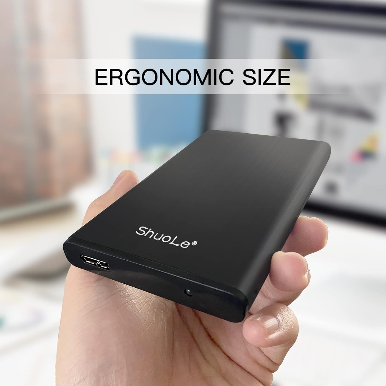 2.5 inch External Hard Drive Enclosure, Tool-Free Aluminum Alloy USB 3.0 to SATA SSD HDD Enclosure for 7mm and 9.5mm, Laptop Computer Hard Drive Case Support UASP and Trim : Electronics