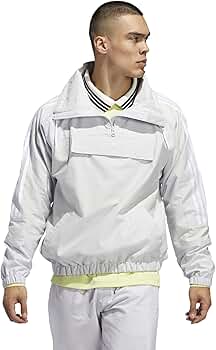 adidas Men's Anorak Jacket, Grey One/Dash Grey/Black X-Small