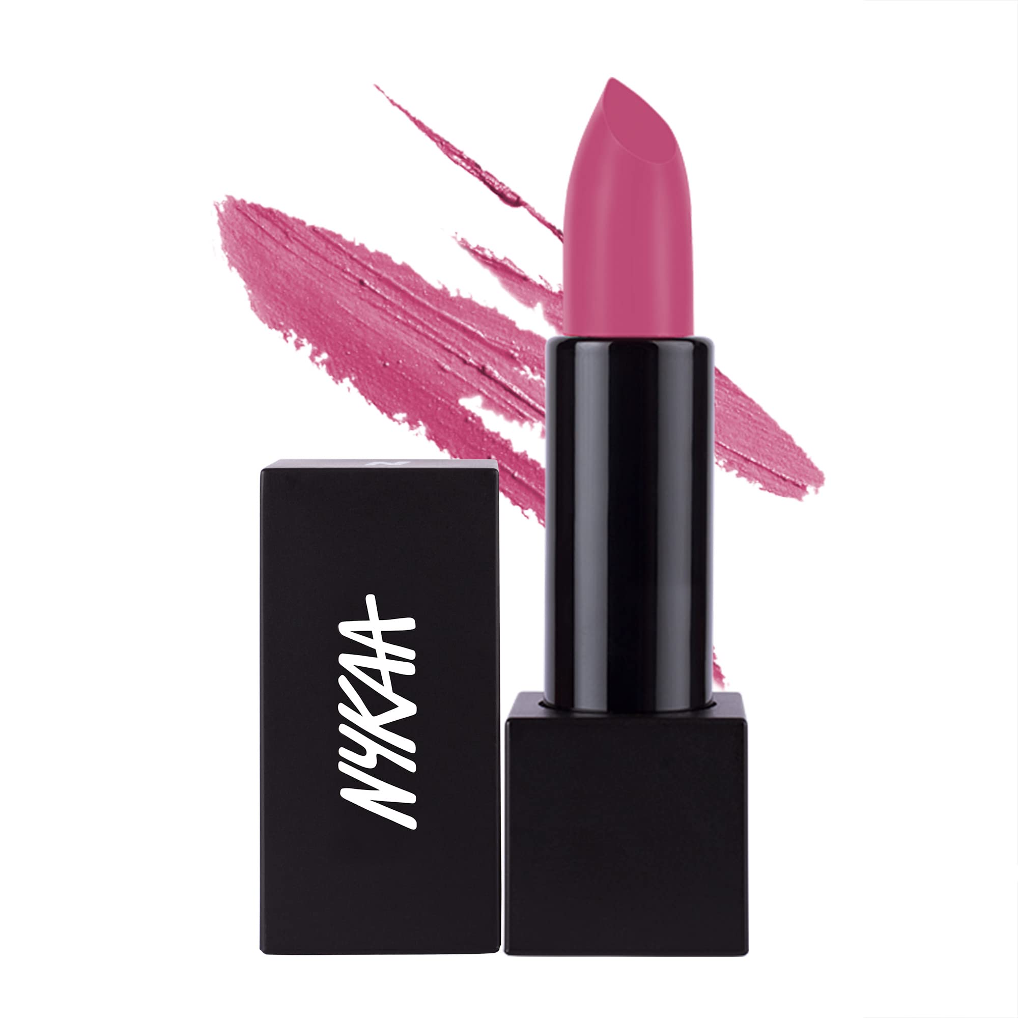 Nykaa So Matte! Lipstick (Pink Blush - 31 M) - Pink - Super matte finish lipstick with jojoba oil fortified formula, long-wearing & weightless (4.2gm)