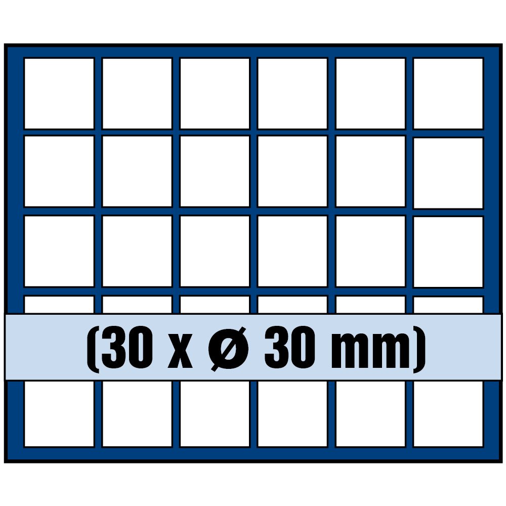 SAFE 6330 SP Münztableau Für 30 Münzen à 30 Mm – Ideal Für Sammler, Sorgt Für Ordnung & Übersicht