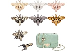PH PandaHall Purse Hardware: 6 Sets, 6 Colors 3D Bee Shape Bag...