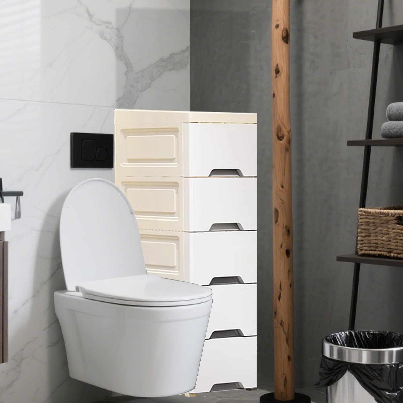 Aufbewahrungsschrank für kleine Räume, großer Bodenschrank für Küche | mit Rollen – vertikale Regale, hohe Kapazität, für Badezimmer, Haus, Schlafzimmer