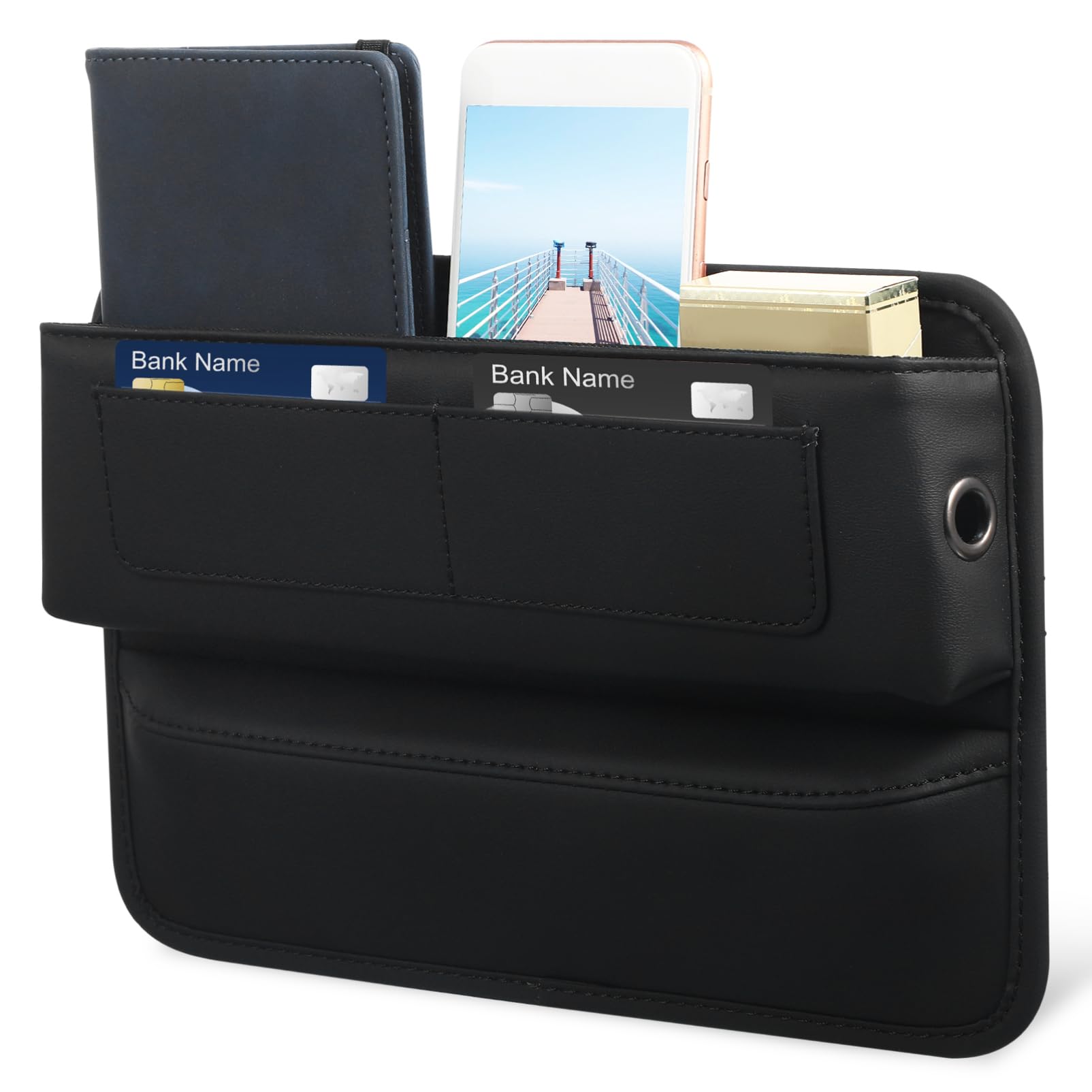 Caja De Almacenamiento Central Organizador De De Almacenamiento Entre Asientos Relleno De Huecos Laterales Organizador De Asientos Delanteros Accesorios Para Coche