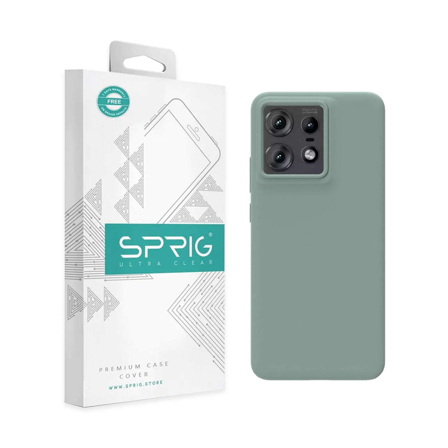 SPRIG Liquid Silicon Back Cover/Back Case for Moto Edge 50 Pro (Light Green) (B0D8T461CS) Amazon Price History, Amazon Price Tracker