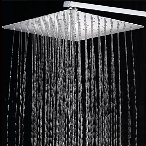 Preisvergleich Produktbild Teamyy 20x20cm Brausekopf Regendusche Duschkopf Kopfbrause Edelstahl Rainshower