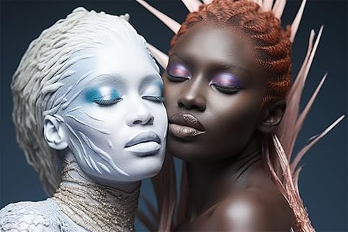 Rompecabezas para adultos y familia, rompecabezas de 500 piezas para mujeres afroamericanas, mujeres blancas, formación de amigos, juegos familiares