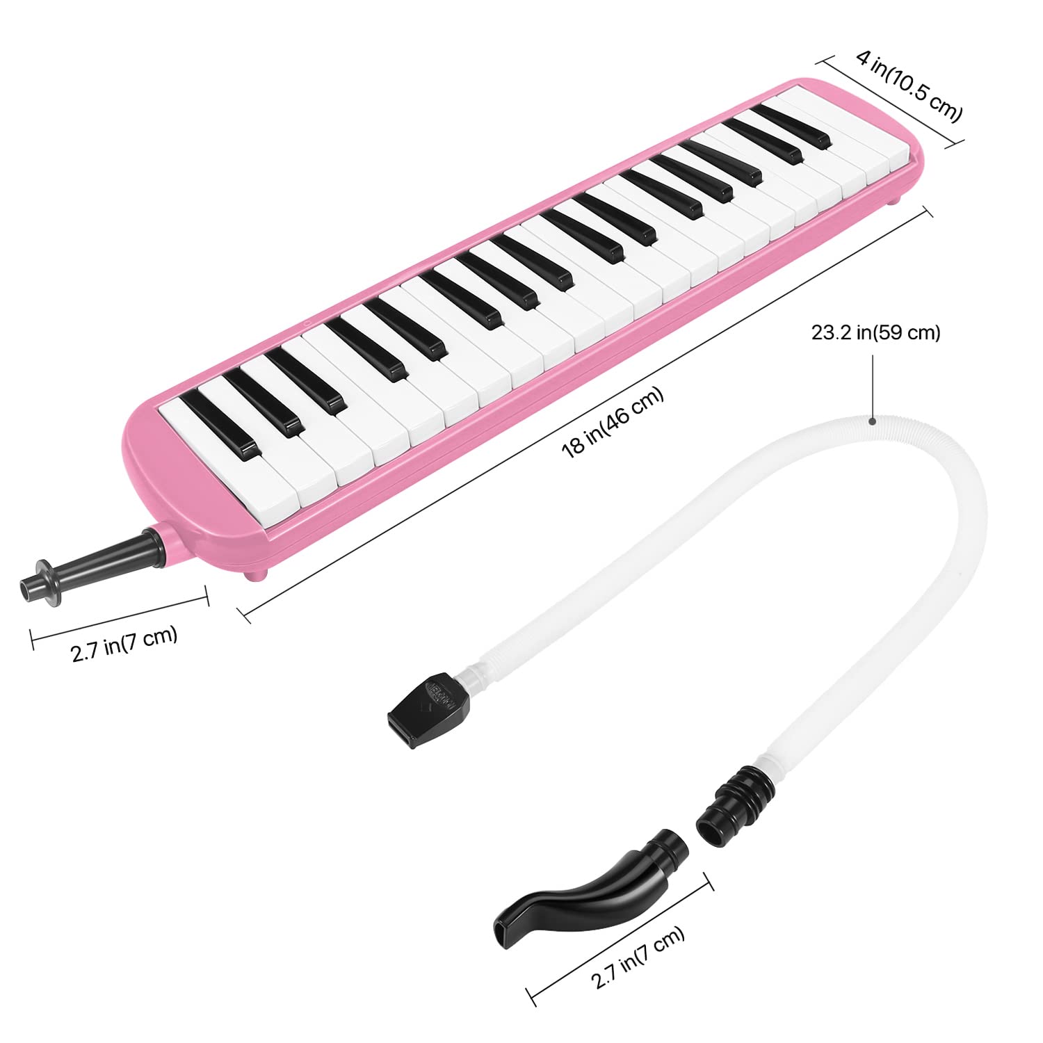 Snapklik.com : Flexzion Melodica Instrument 37 Keys Air Keyboard Piano ...