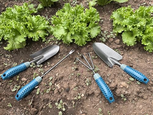Set de 4 herramientas de jardinería con mango ergonómico miniatura 2