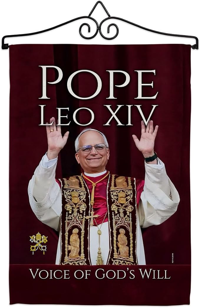 Pope Leo XIV New Era Wall Decor Canvas Tapestry Vatican Memorabilia Catholic Poster Church Bishop of Rome Picture Home Decorations American Papal Print Yard Sign Door Textile Roman Religious Gifts