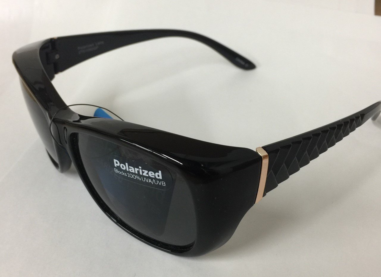 Solar ShieldFits Over Sungl Black Large Polarized 09088