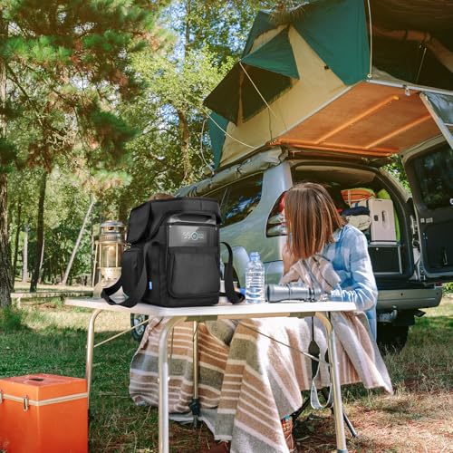 Xxerciz Travel Bag Compatible with ECOFLOW DELTA 2 Portable Power Station, Heavy Duty Power Storage Case with Shoulder Strap Handle, Generator Cover with Side Zippers, Carrying Bag for Camping RV by Xxerciz - Image 3