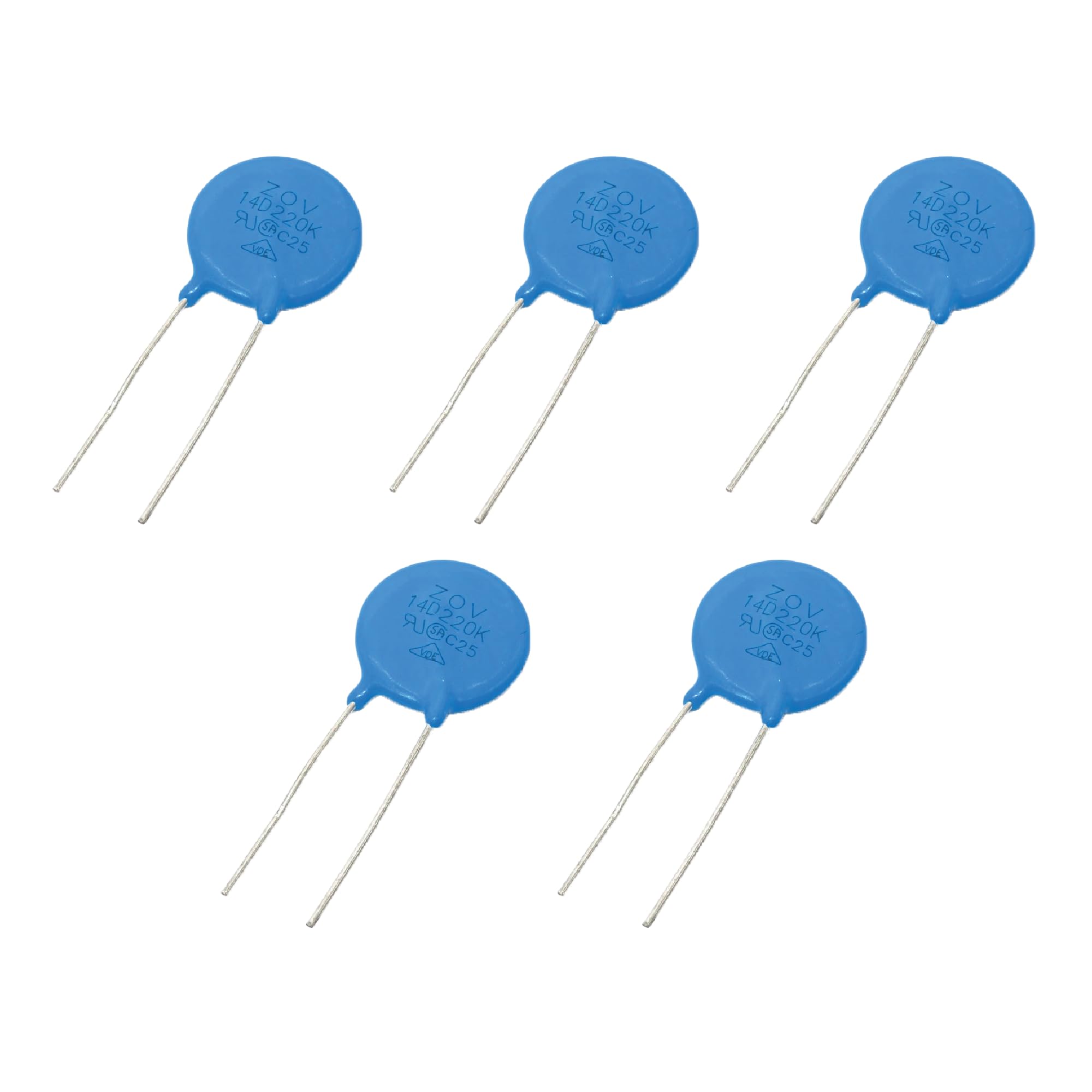 Varistori MOV 14D220K 22V 1KA - 5 pezzi