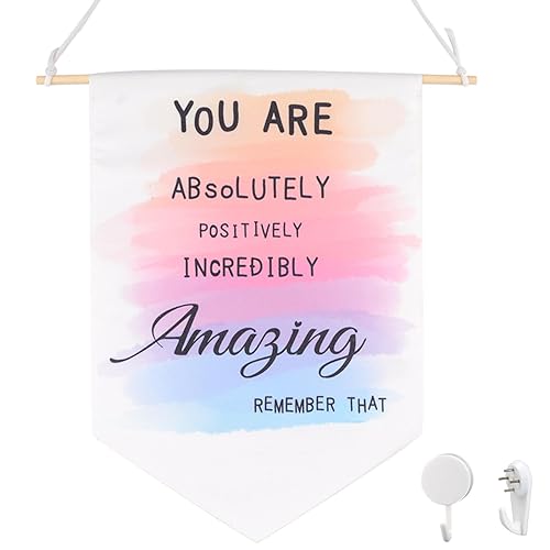 HICOHAND Bedroom Inspirational Wall Art, You are Amazing Positive Affirmations