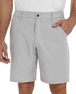 Men's Golf Shorts Outdoor Hiking Casual Shorts Summer Stretch Waistband Quick Dry Short with Multiple Pockets