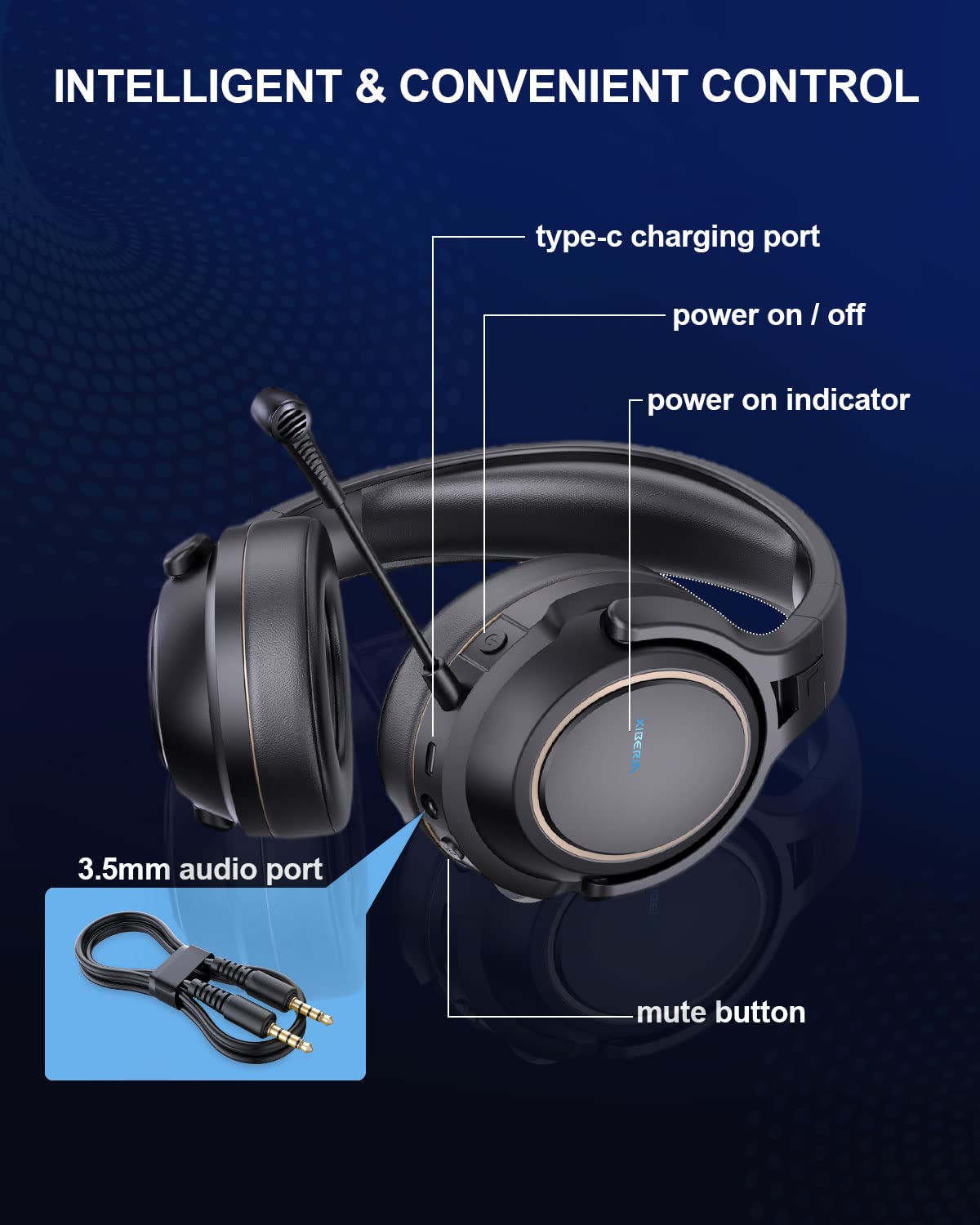 XIBERIA Wireless Gaming Headset for PS5 