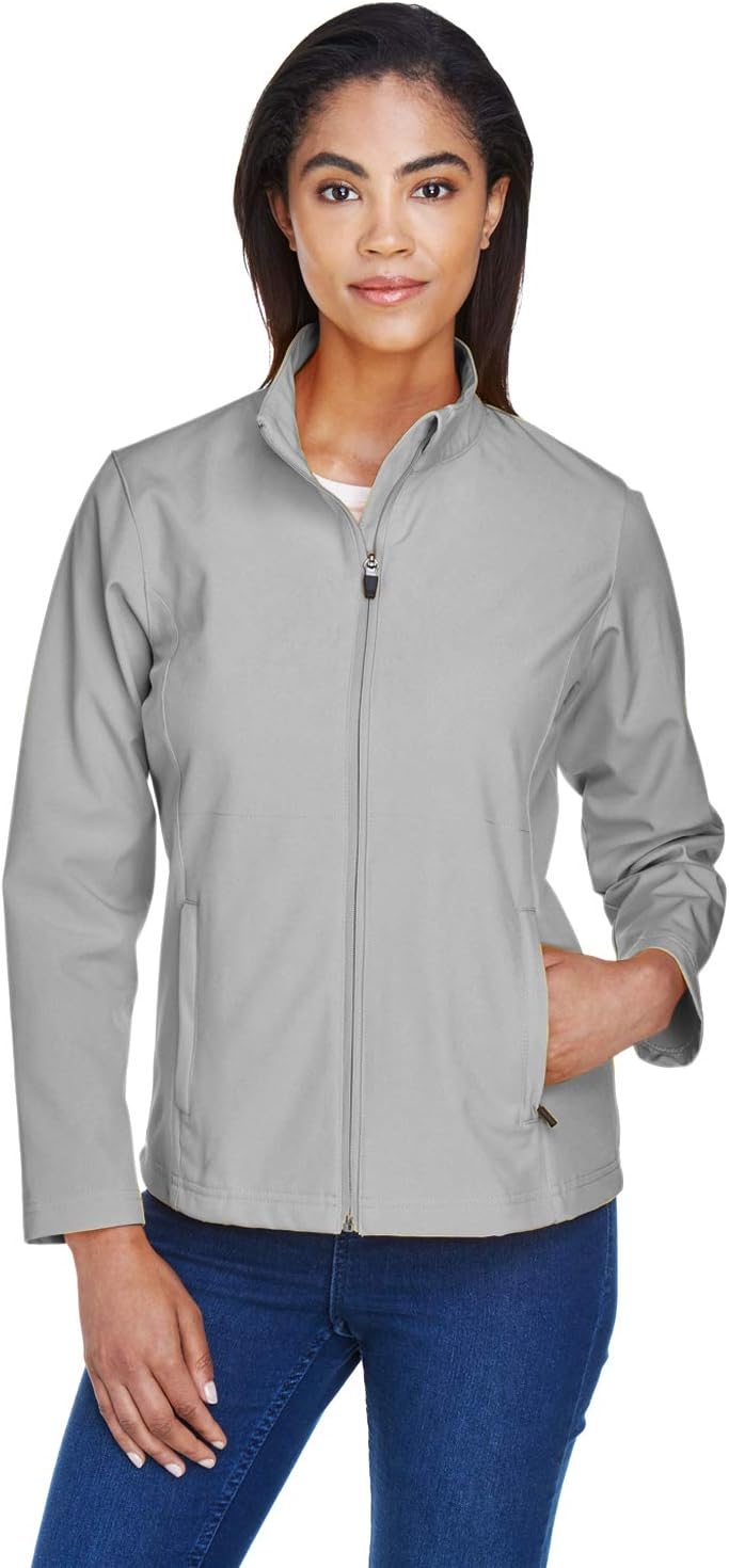 Team 365 Ladies' Leader Soft Shell Jacket M SPORT SILVER