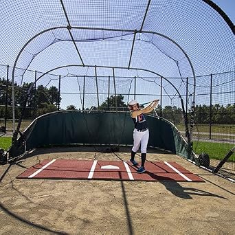 On Deck Sports 12 x 7 Clay Softball Batting Mat Pro Lined