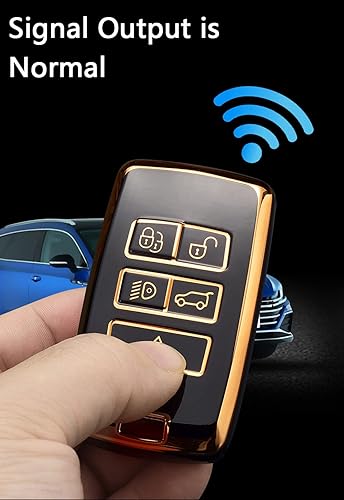 Miniatura 6 de SANRILY Funda para llave de coche para Range Rover sin llave, funda de protección completa, Beige