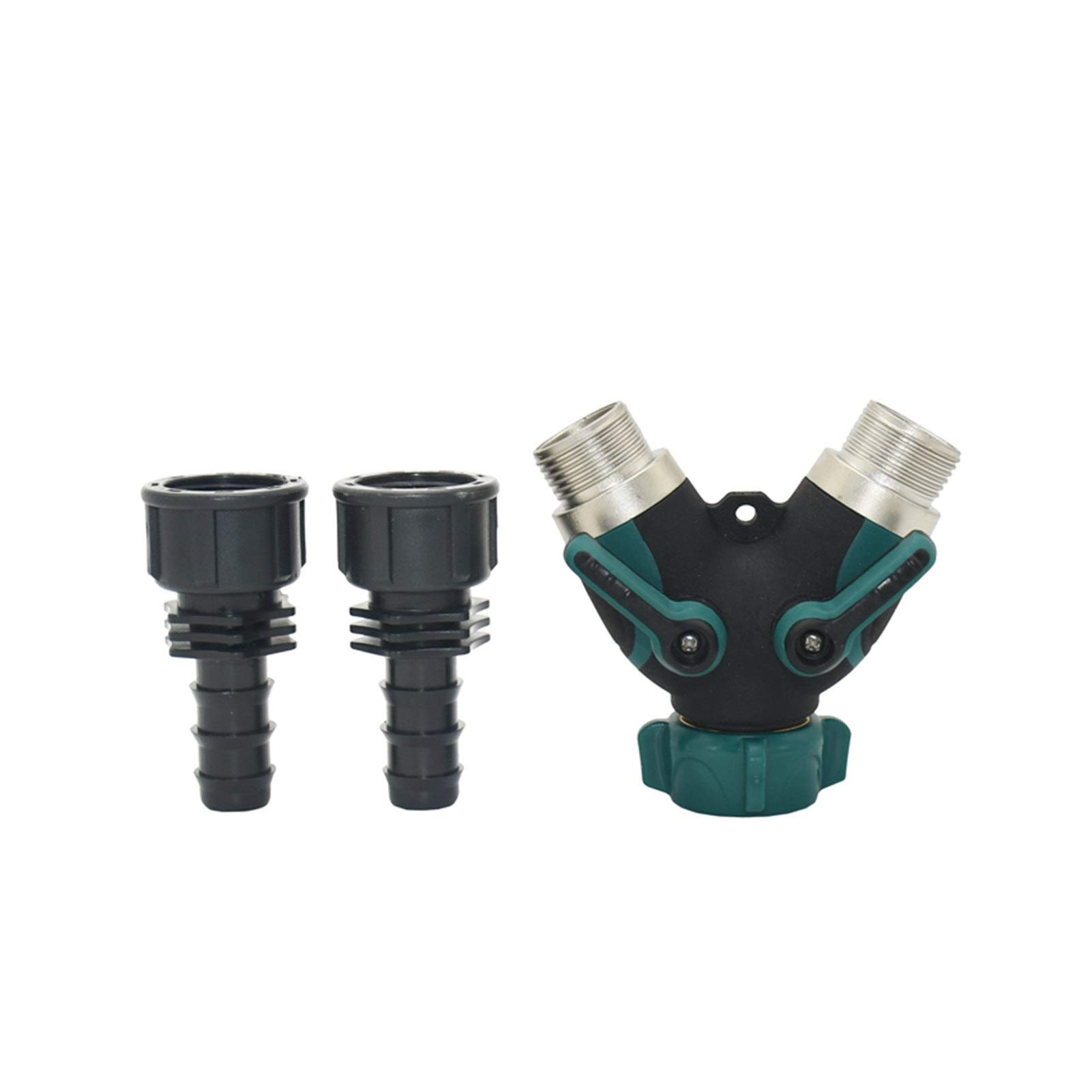 Rmzjovhow Women's One Color Drip Irrigation Fittings Gardening Watering System Tools 3/4" To 1/2 3/4" Garden Hose 2 Way Garden Faucet Diverter Quick Connector Y Irrigation Valve Pe Hose 1Pcs Plumbing Fittings