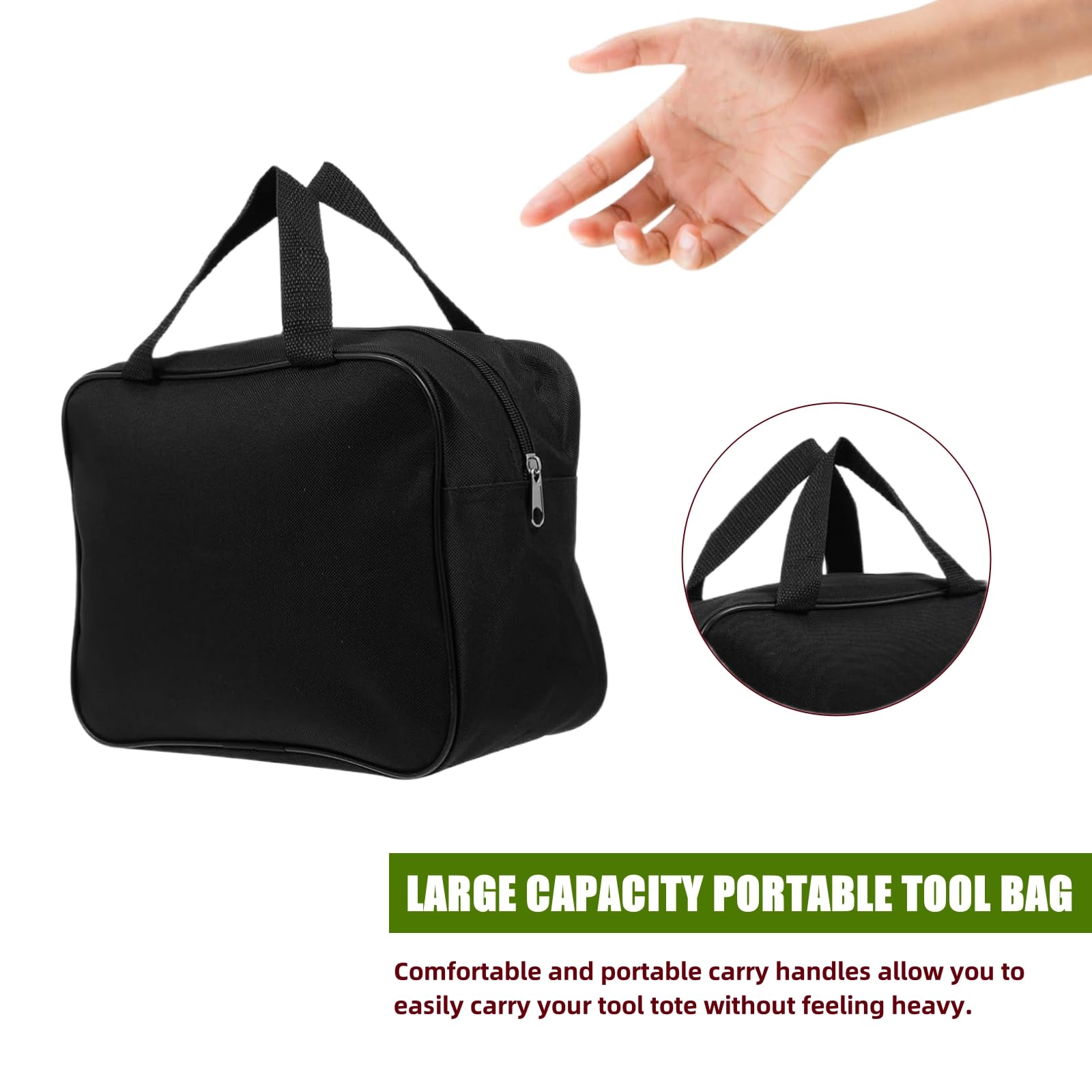 TMISHION Sac à Outils à Large Ouverture Sac à Outils En Tissu Oxford à