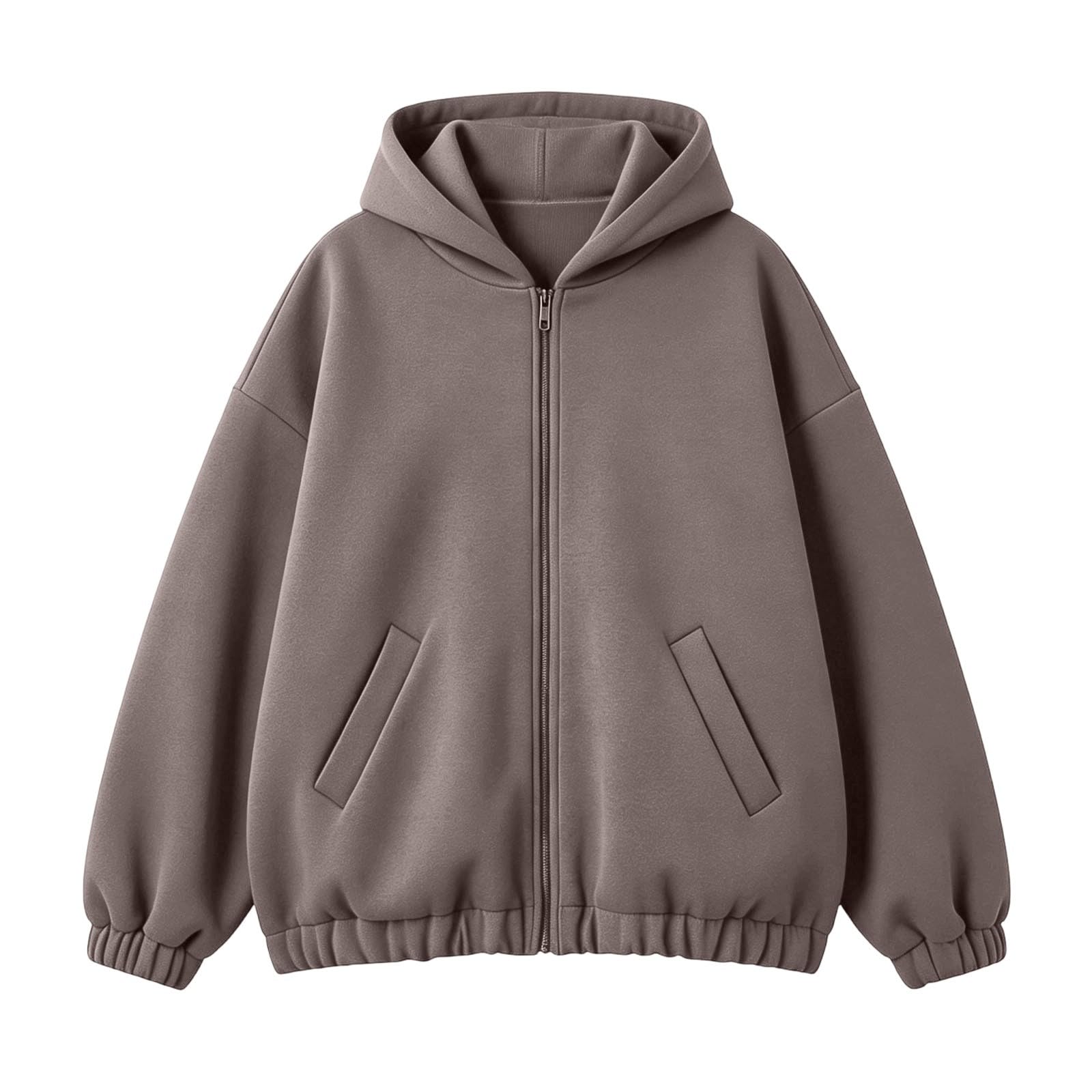 LUCKME Felpa Donna Calda con Cappuccio Oversize Morbida per Tempo Libero