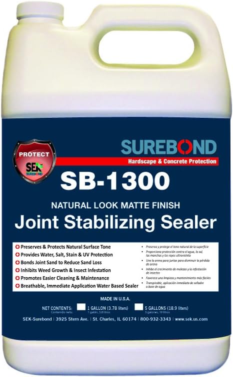 SEK Surebond SB-1300 G Natural Look Matte Finish JSS, Water-Based Acrylic Co-Polymer, COLORLESS