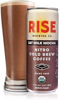 Rise Brewing Co, Coffee Nitro Cold Brew Mocha Latte Organic, 7 Fl Oz