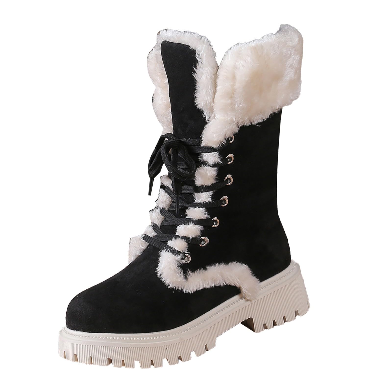 Bottes De Neige Femme Imperméables Fourrées Chaude Bottines Confortable Antidérapante Chaude Chaussures Chaudes Résistant À L’humidité Fermeture Éclair À Enfiler Bottes Pour Trajets Quotidien