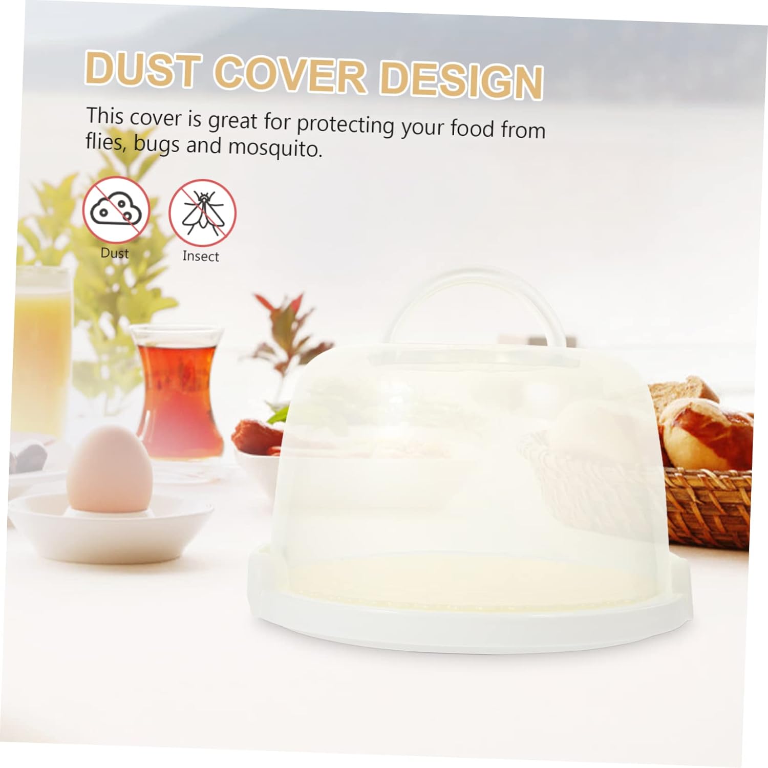 Reusable Cake Carrier Portable Cake Storage Container Lid High Protective Box for Transporting Sweets and Treats for Bakeries Parties and Home Use