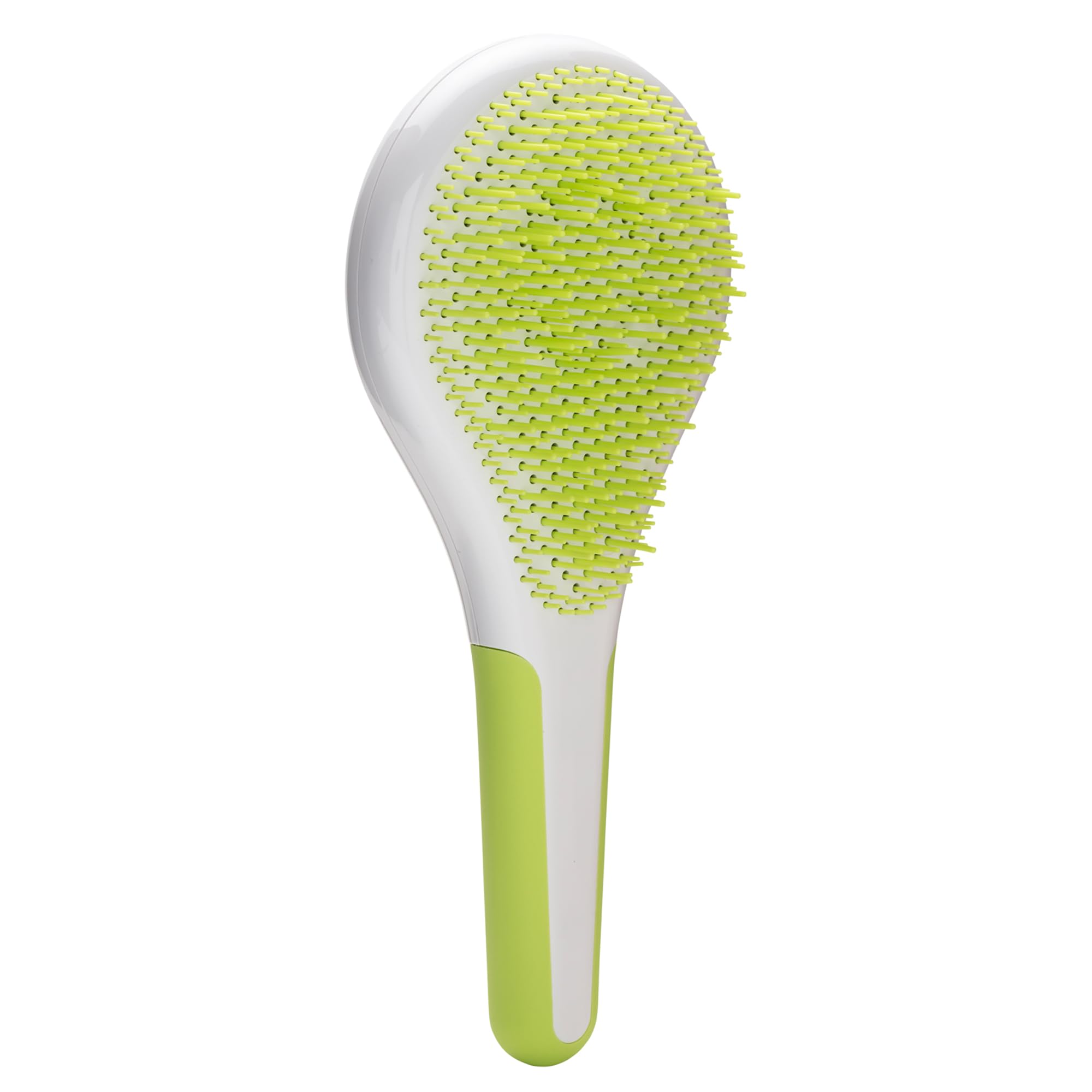 Michel Mercier Districante per Capelli Bagnati e Asciutti - Manico Antiscivolo per Capelli Sani e Brillanti - Capelli Regolari - Verde-Bianco - 1 pc