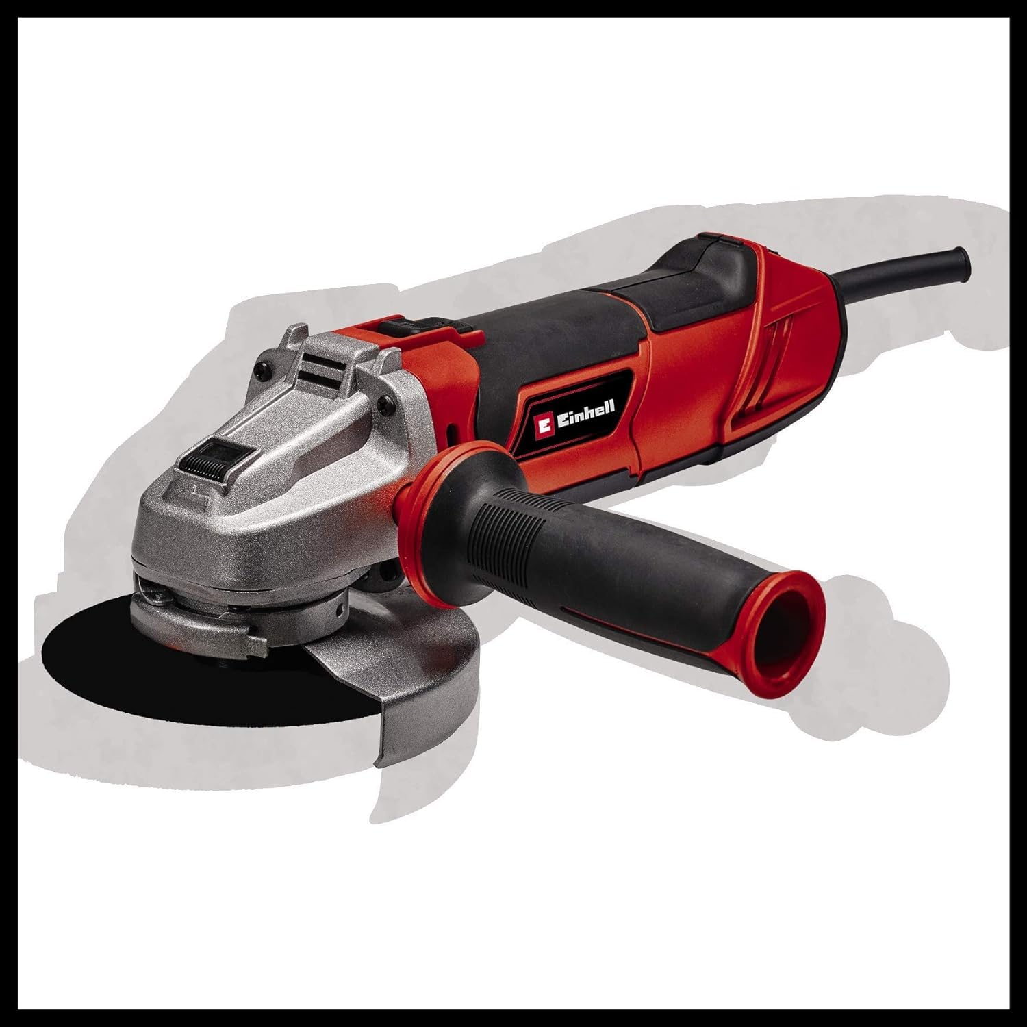 Einhell Smerigliatrice ang. TE-AG 125/1010 CE Q (1010 W, bullone Quick-Fix Nut, regolazione elettronica numero giri, testa porta ingranaggi piatta in metallo, protezione disco, no disco da taglio)