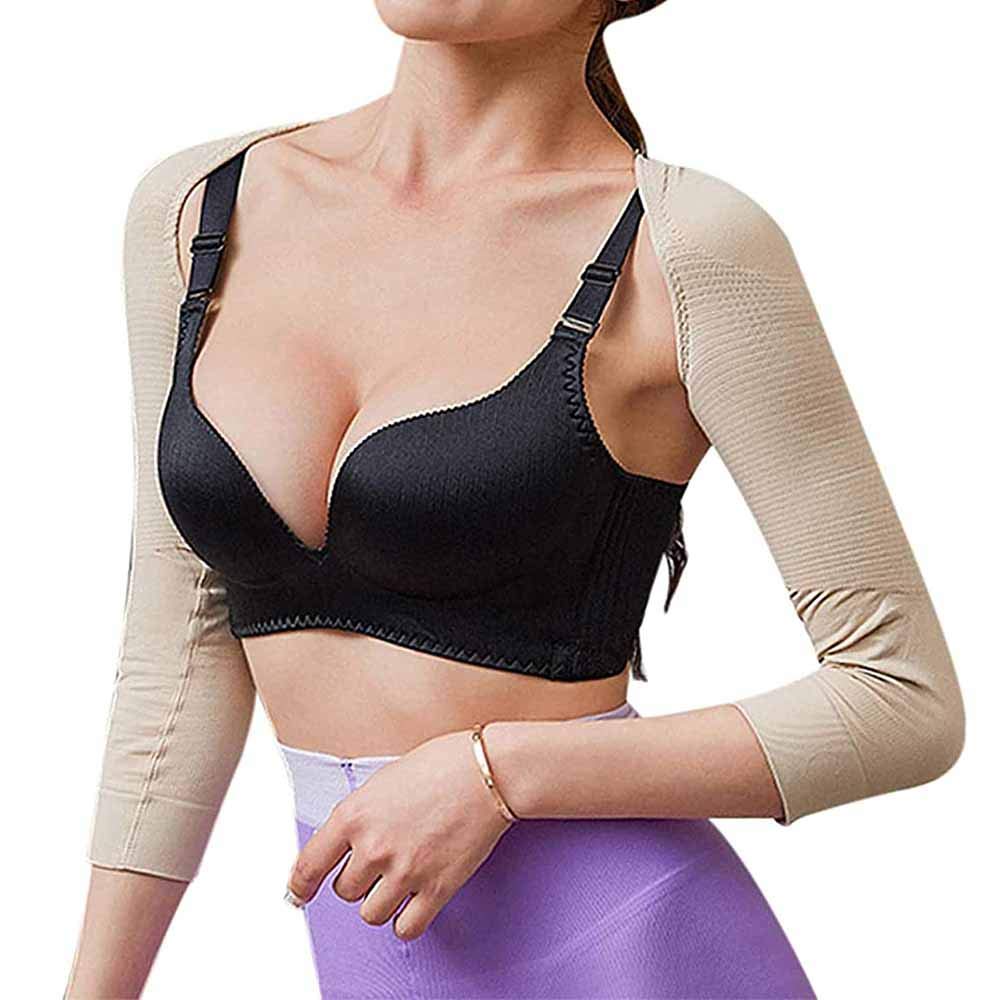 JHGG Women Arm Shaping Sleeves Posture Support, Arm Toning Shapers Back  Posture Corrector, Arm Fat Reduction Compression Sleeve Shoulder Beige M :  Amazon.co.uk: Health & Personal Care