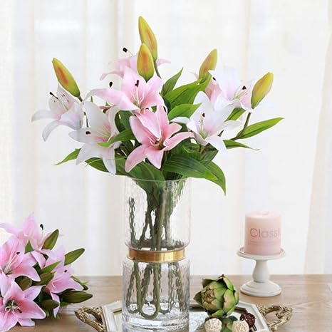 Amazon 百合 ユリ 造花 花瓶付きセット 本物そっくり インテリア造花 アートフラワー 生け花 花束 ブーケ 枯れない花 人工観葉植物 シルク製 装飾 撮影用 飾り物 プレゼント 結婚式 お礼 お祝い リビングルーム 玄関 茶室 おしゃれ 造花 オンライン通販 Amazon 百合 ユリ 造花 花瓶付きセット 本物そっくり インテリア造花 アートフラワー 生け花 花束 ブーケ 枯れない花 人工観葉植物 シルク製 装飾 撮影用 飾り物 プレゼント 結婚式 お礼 お祝い リビングルーム 玄関 茶室 おしゃれ 造花 オンライン通販