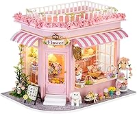 Vista 8 de TuKIIE Kit de muebles de casa de muñecas en miniatura, a escala 1:24, accesorios para casa de muñecas de madera, a prueba de polvo y movimiento