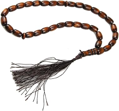 Stylish Handmade 33 Bead Sandalwoods Tasbih Set Portable Accessory for Daily Wear Dhikr and Spiritual Reflection