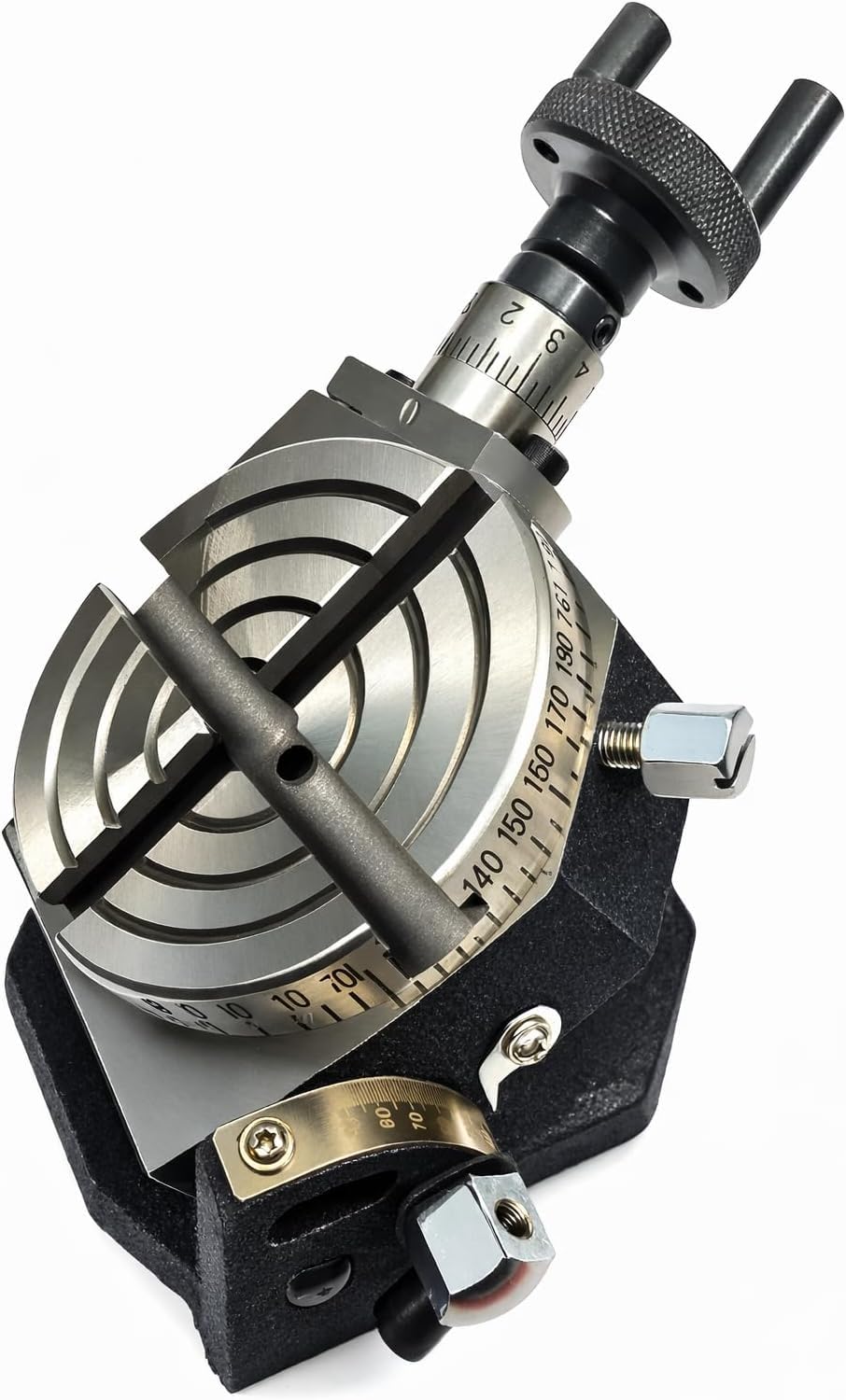 Tavola rotante inclinabile da 3" (80 mm) - Tavola rotante orizzontale e verticale per fresatrice, utensile di precisione