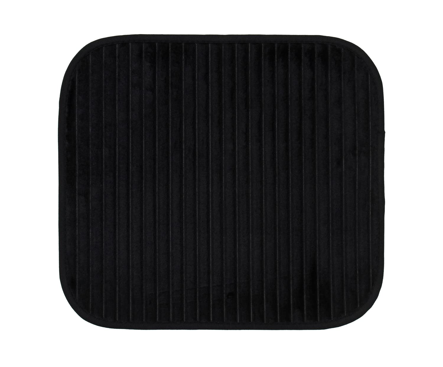 Gözze - Non-Slip Soft Bath Mat, 100% Polyester, 50 x 45 cm - Black, 45 x 50 cm (Rectangular) - Image 2
