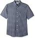Dockers Men's Short-Sleeve Plaid Button-Front Shirt with Pocket