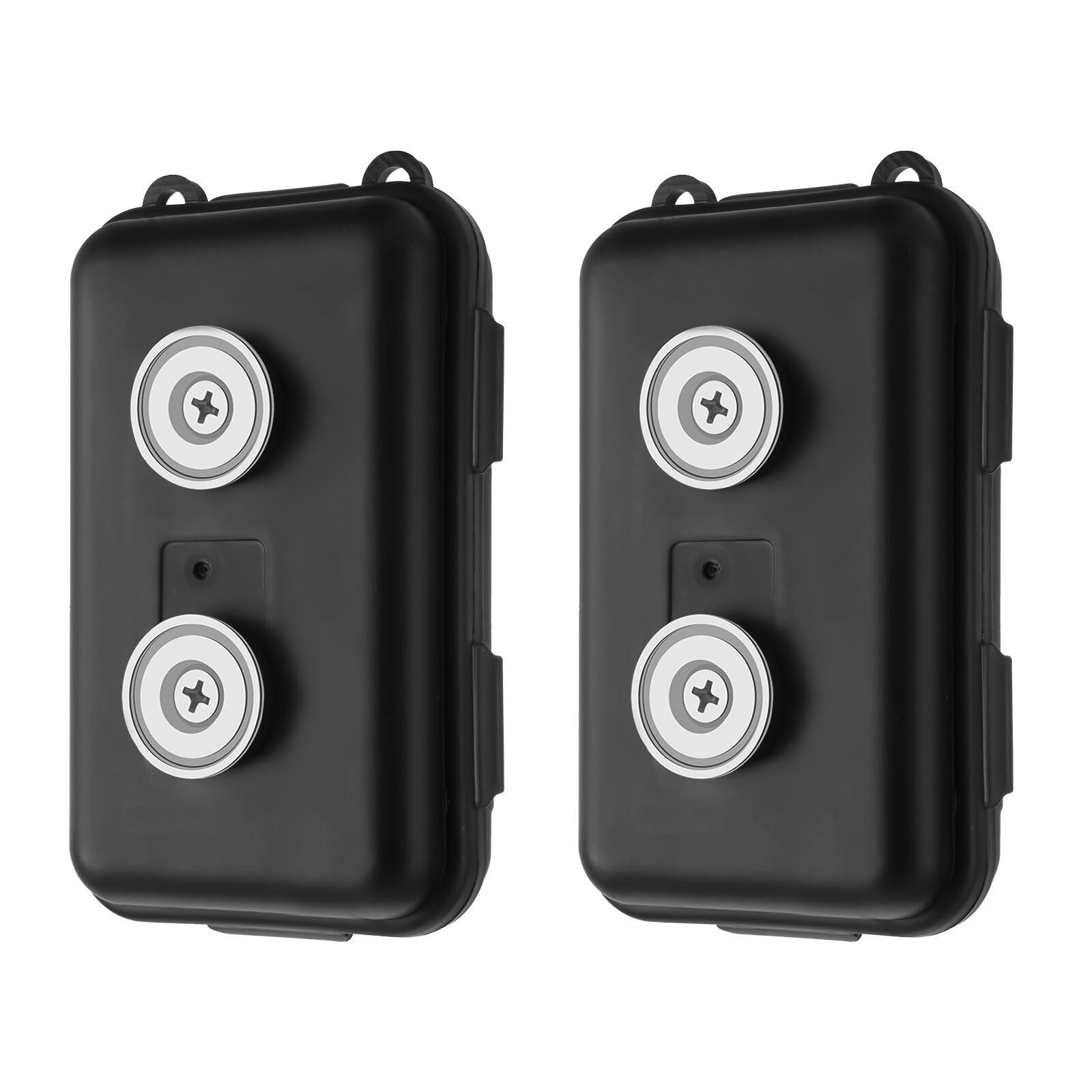 2 Pack Magnetic Key Holder Box - Waterproof & Dustproof Hide a Key Box for Car, Under Car Magnet Key Storage for Home, Outdoor Use