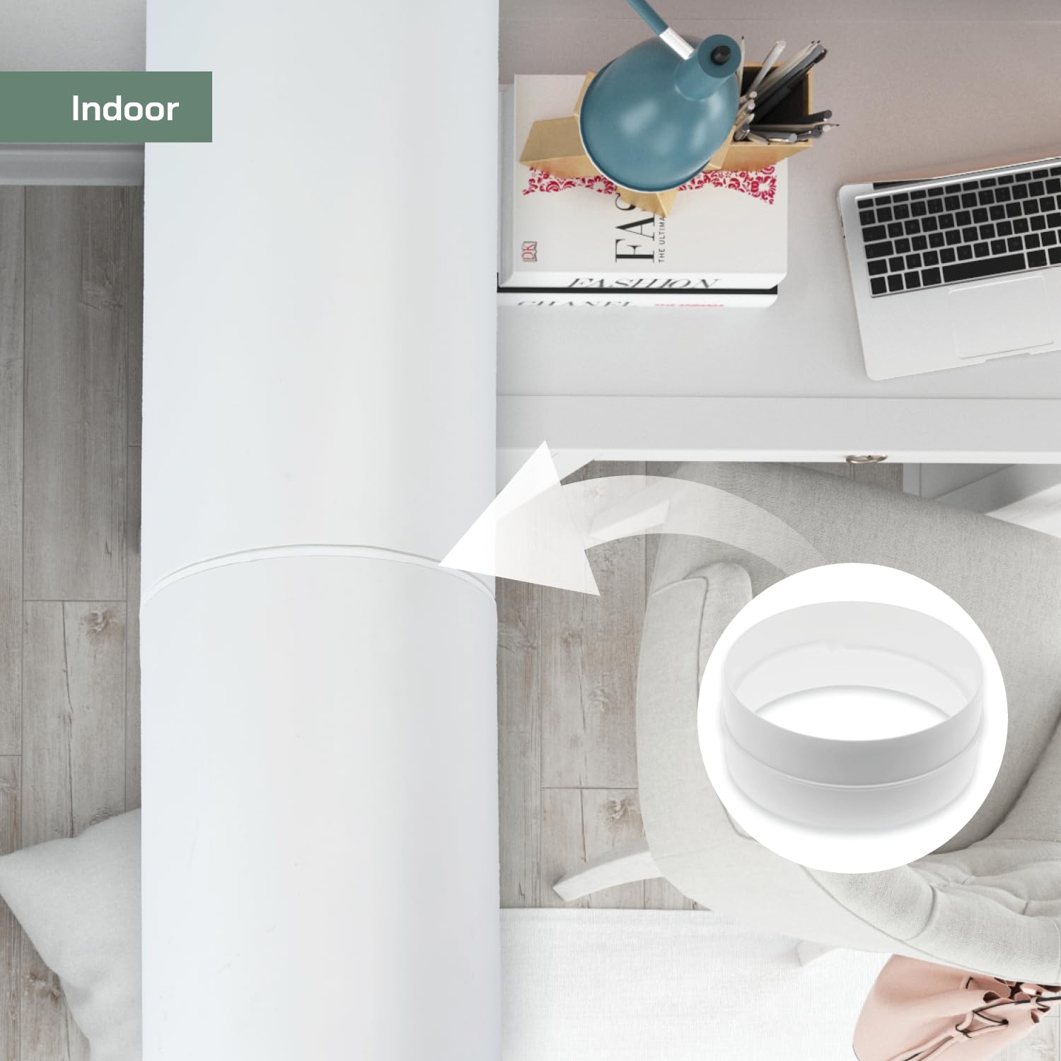 Connettore Per Canali D'Aria Ø150mm - Per Tubi Diritti O Flessibili, Ventilazione E Riscaldamento - Foto 7