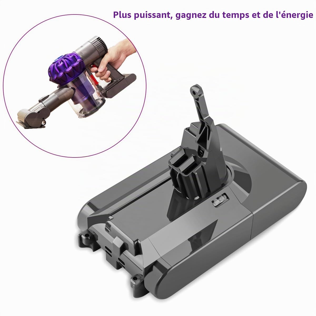V8 Batterie 21,6 V 4,0 Ah pour DY-Son V8 Batterie Dy-Son V 8 Absolute, Animal, Motörhead, Fluffy, SV10