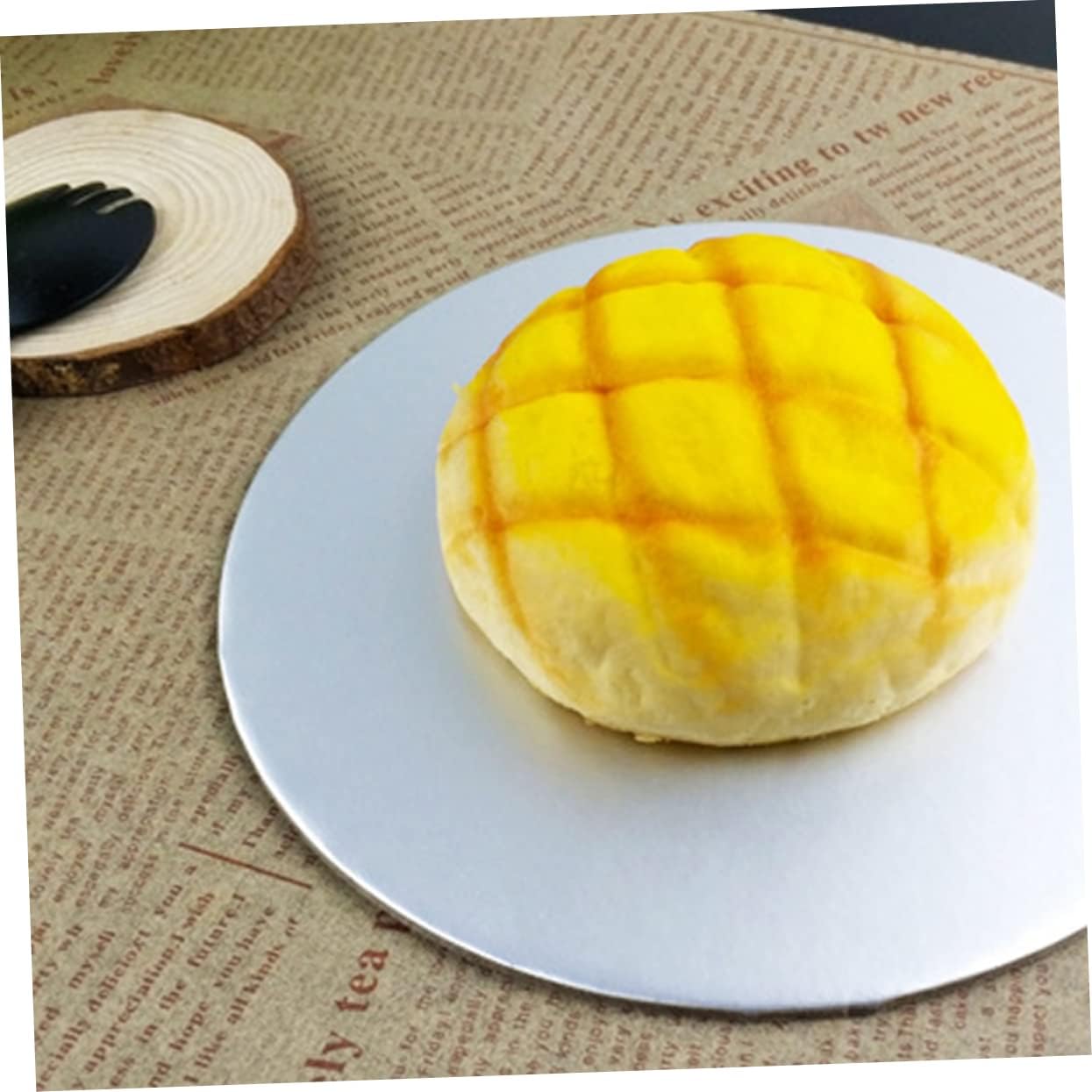 8pcs Cake Boards Round Cake Mousse Base Circle Trays Dessert Display Board Easy to Clean Reusable