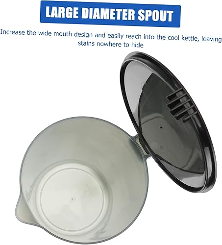 Miniatura 5 de NOLITOY Botella de agua enorme jarra de plástico con tapa, olla de jugo de agua fría, fácil de limpiar