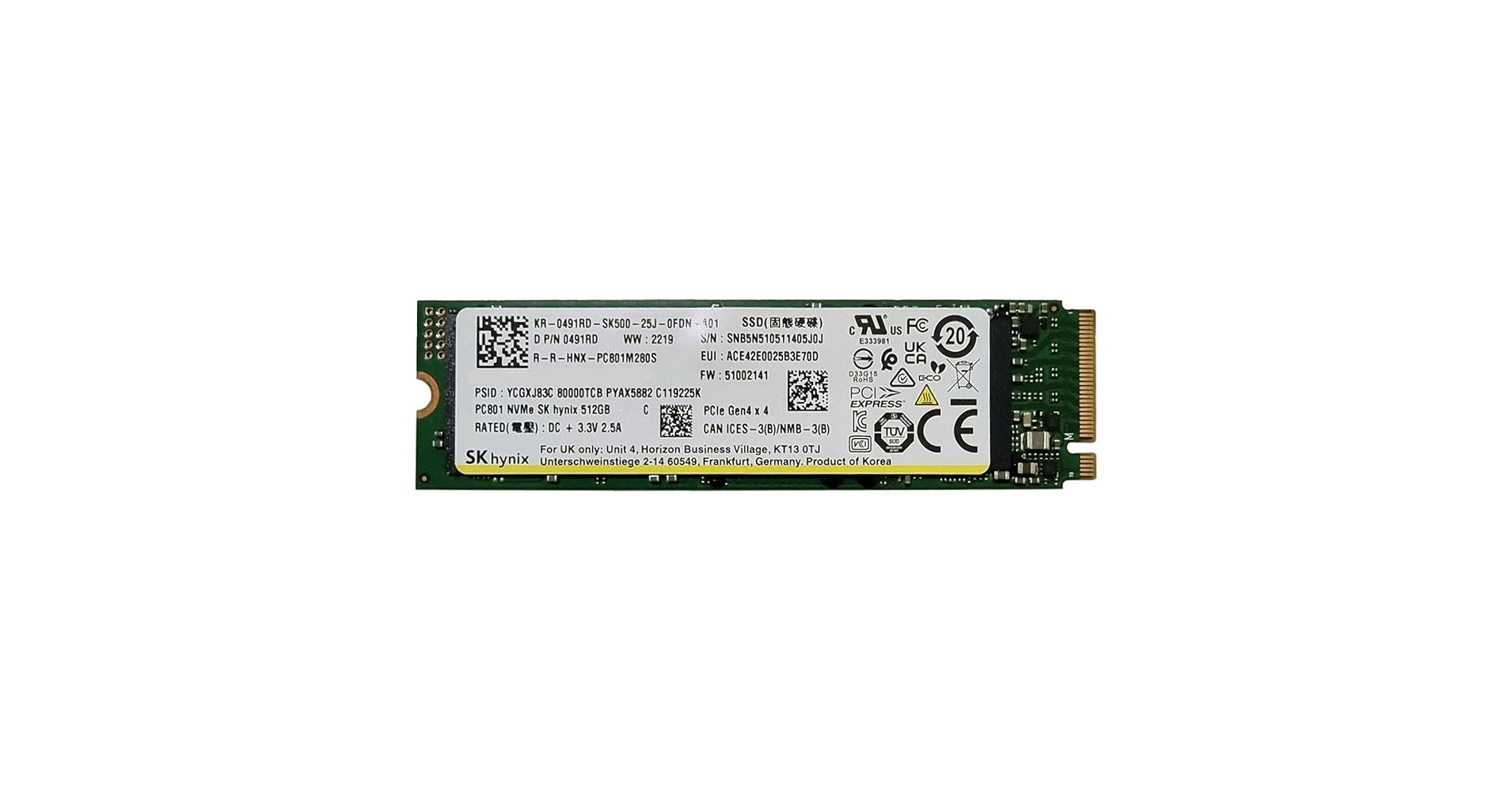 Amazon.com: SK hynix 512GB Gaming Gen4 M.2 2280 PCIe NVMe